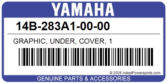 Yamaha 14B-283A1-00-00 Graphic, Under, Cover, 1