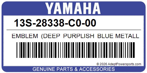 Yamaha 13S-28338-C0-00 Emblem (Deep Purplish Blue Metallic C)