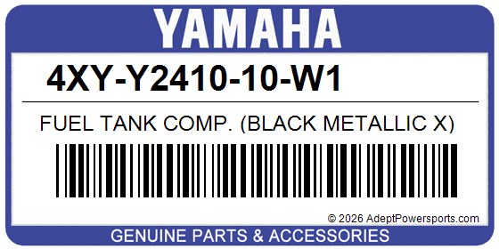Yamaha 4XY-Y2410-10-W1 Fuel Tank Comp. (Black Metallic X)