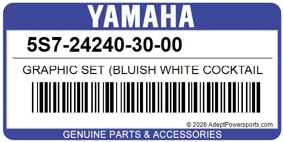 Yamaha 5S7-24240-30-00 Graphic Set (Bluish White Cocktail 1)