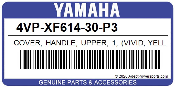 Yamaha 4VP-XF614-30-P3 Cover, Handle, Upper, 1, (Vivid, Yellow, Solid, 2)