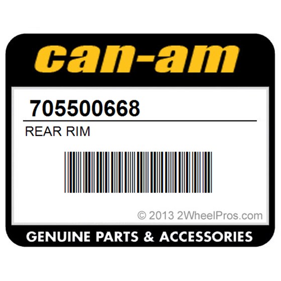 Can-Am 705500668 Rear Rim