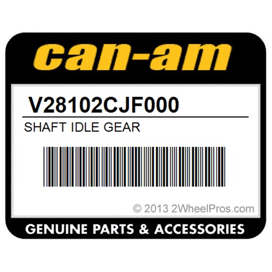 Can-Am V28102CJF000 Shaft Idle Gear