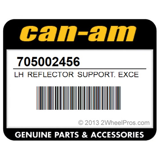 Can-Am 705002456 Lh Reflector Support. Except Europe Model