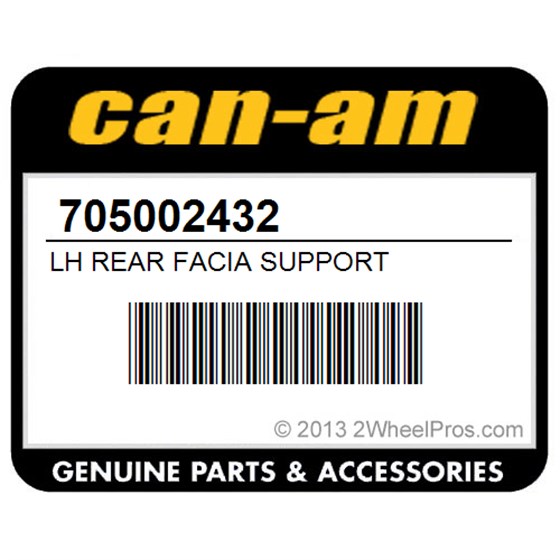 Can-Am 705002432 Lh Rear Facia Support