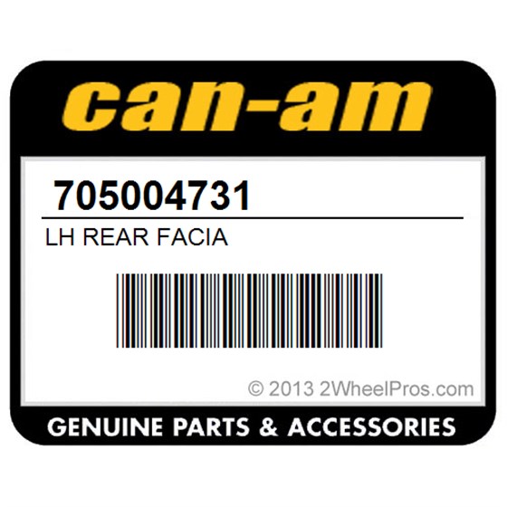 Can-Am 705004731 Lh Rear Facia