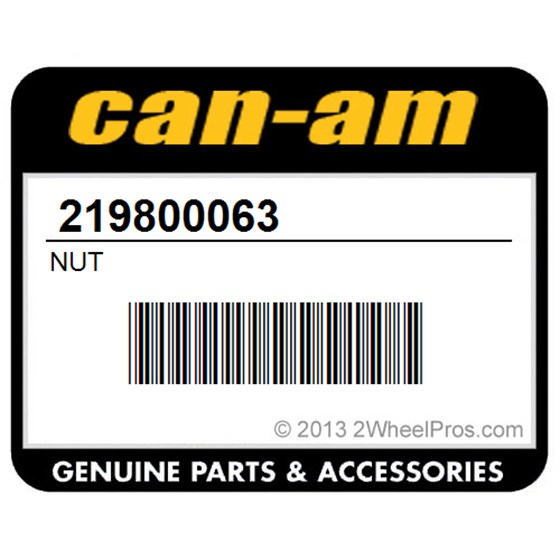 Can-Am 219800063 Nut