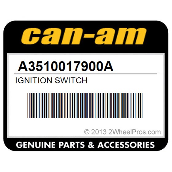 Can-Am A3510017900A Ignition Switch
