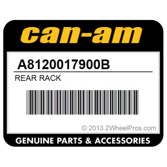 Can-Am A8120017900B Rear Rack