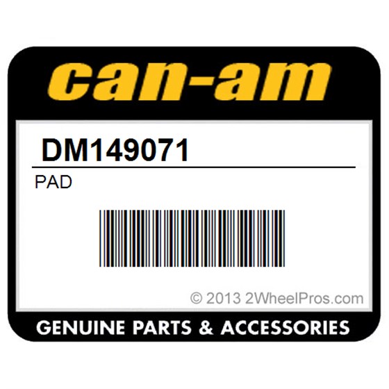 Can-Am DM149071 Pad