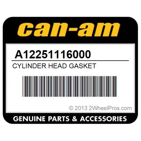 Can-Am A12251116000 Cylinder Head Gasket