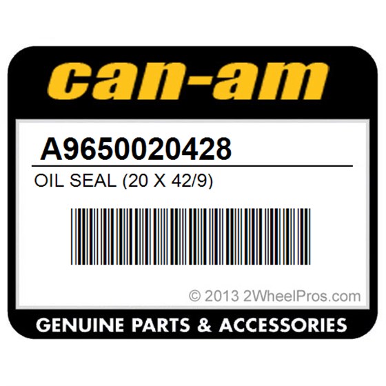 Can-Am A9650020428 Oil Seal (20 X 42/9)
