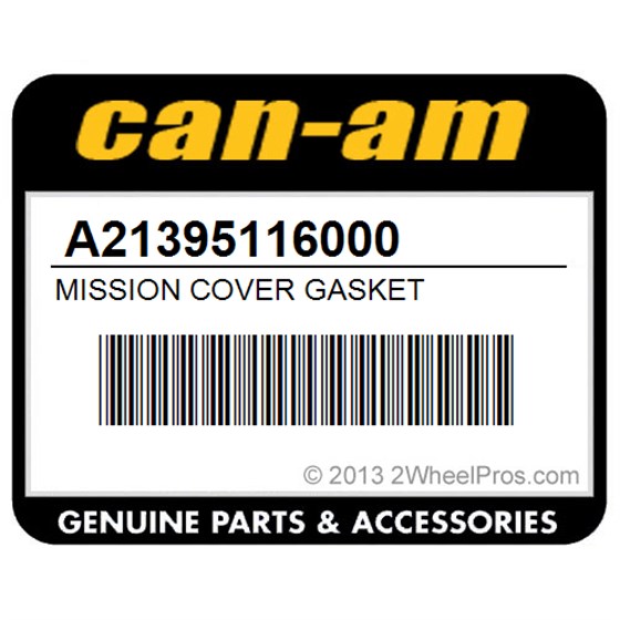 Can-Am A21395116000 Mission Cover Gasket
