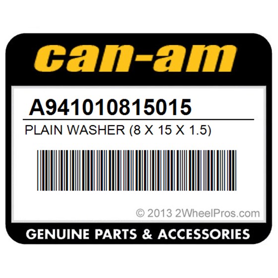 Can-Am A941010815015 Plain Washer (8 X 15 X 1.5)