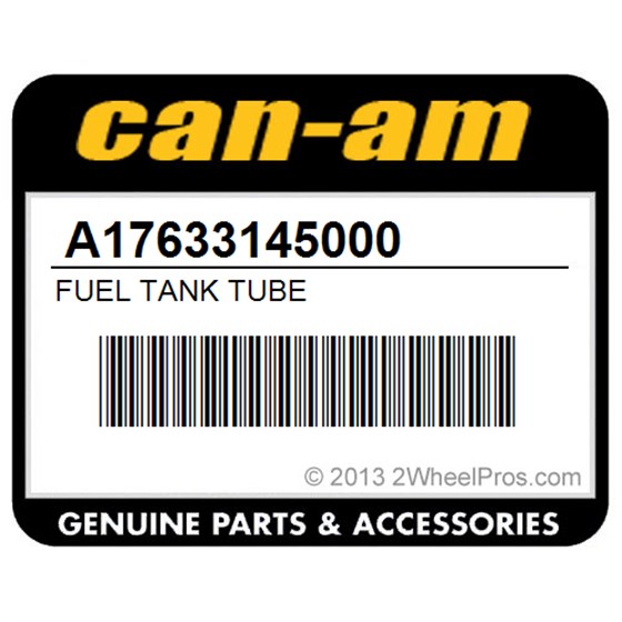 Can-Am A17633145000 Fuel Tank Tube