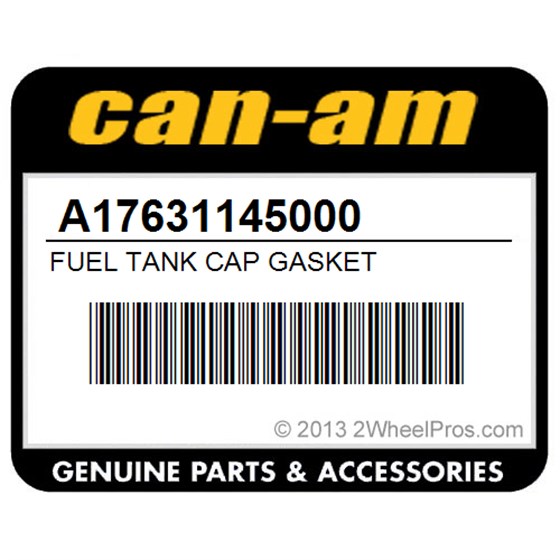 Can-Am A17631145000 Fuel Tank Cap Gasket
