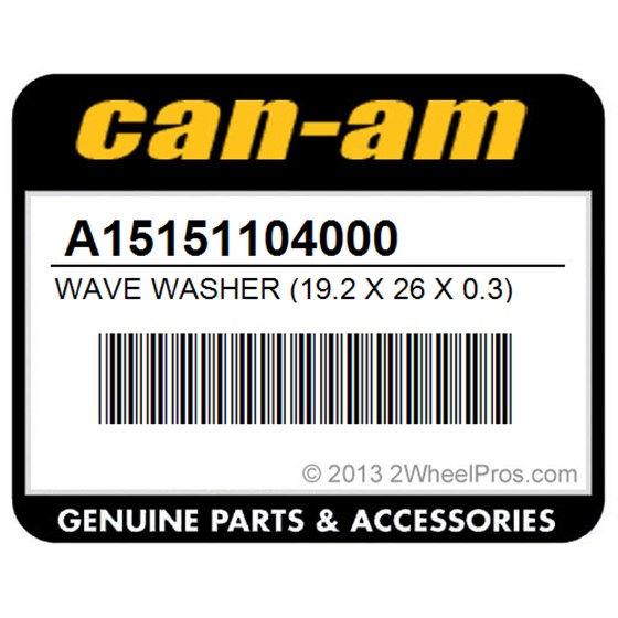 Can-Am A15151104000 Wave Washer (19.2 X 26 X 0.3)