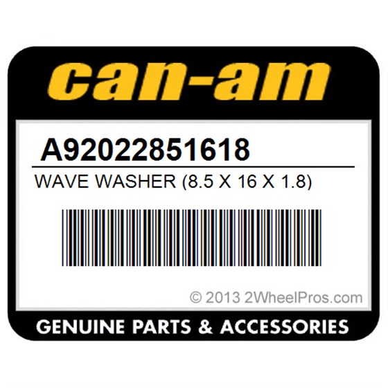 Can-Am A92022851618 Wave Washer (8.5 X 16 X 1.8)