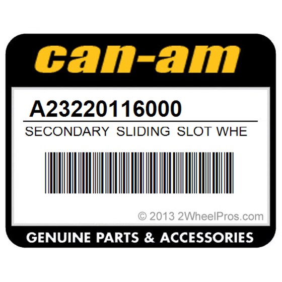 Can-Am A23220116000 Secondary Sliding Slot Wheel