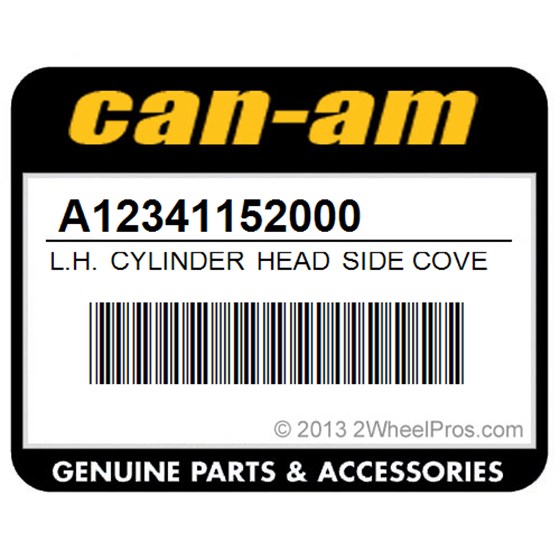 Can-Am A12341152000 L.H. Cylinder Head Side Cover