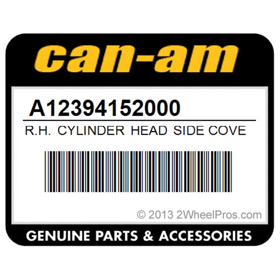 Can-Am A12394152000 R.H. Cylinder Head Side Cover Gasket