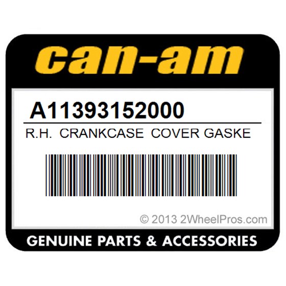 Can-Am A11393152000 R.H. Crankcase Cover Gasket