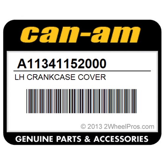 Can-Am A11341152000 Lh Crankcase Cover