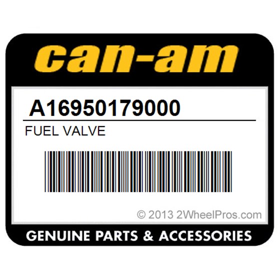 Can-Am A16950179000 Fuel Valve