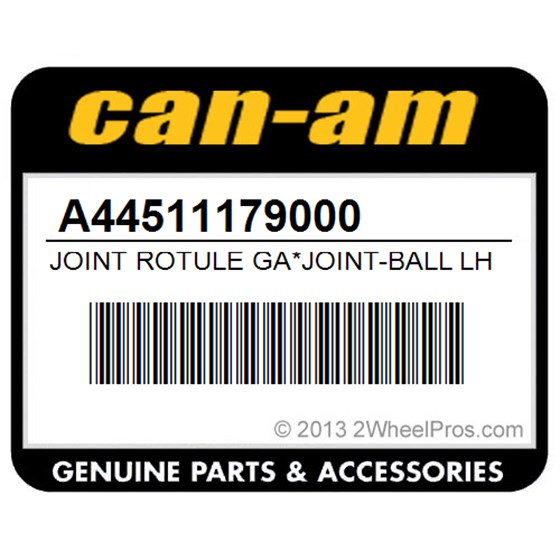 Can-Am A44511179000 Joint Rotule Ga*Joint-Ball Lh