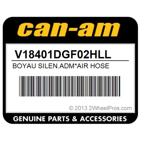 Can-Am V18401DGF02HLL Boyau Silen.Adm*Air Hose