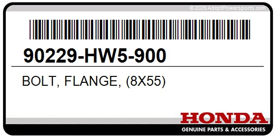 Honda 90229-HW5-900 Bolt, Flange, (8X55)