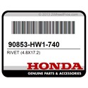 Honda 90853-HW1-740 Rivet (4.8X17.2)