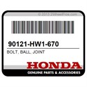 Honda 90121-HW1-670 Bolt, Ball, Joint