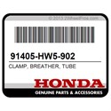 Honda 91405-HW5-902 Clamp, Breather, Tube