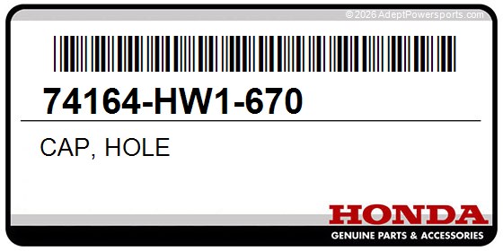 Honda 74164-HW1-670 Cap, Hole