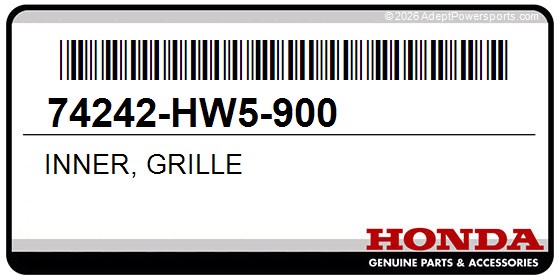 Honda 74242-HW5-900 Inner, Grille