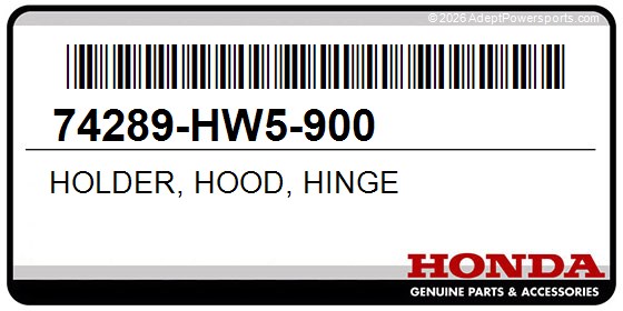 Honda 74289-HW5-900 Holder, Hood, Hinge