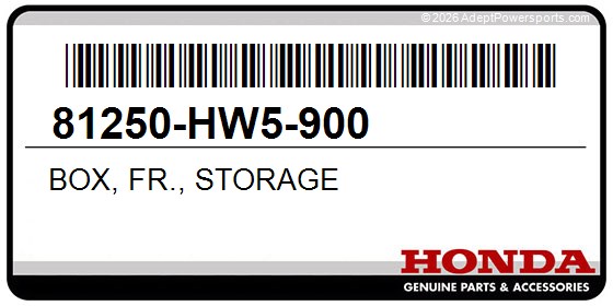 Honda 81250-HW5-900 Box, Fr., Storage