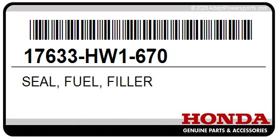 Honda 17633-HW1-670 Seal, Fuel, Filler