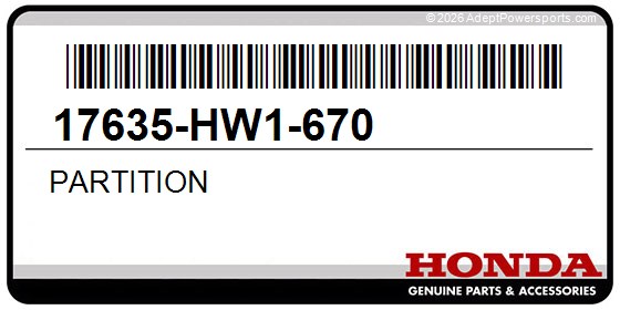 Honda 17635-HW1-670 Partition
