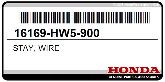 Honda 16169-HW5-900 Stay, Wire