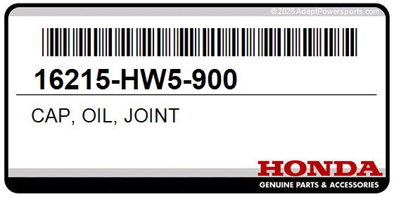 Honda 16215-HW5-900 Cap, Oil, Joint