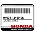 Honda 94001-12490-0S Nut, Hex., (12Mm)