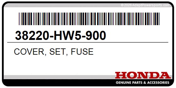 Honda 38220-HW5-900 Cover, Set, Fuse