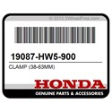 Honda 19087-HW5-900 Clamp (38-63Mm)
