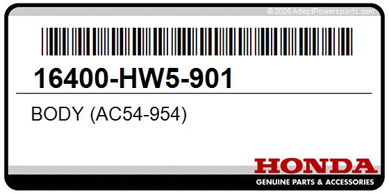 Honda 16400-HW5-901 Body (Ac54-954)