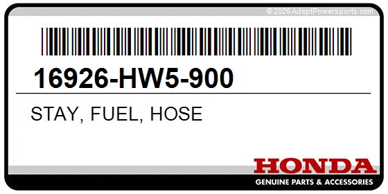 Honda 16926-HW5-900 Stay, Fuel, Hose