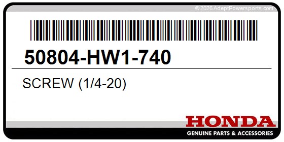 Honda 50804-HW1-740 Screw (1/4-20)