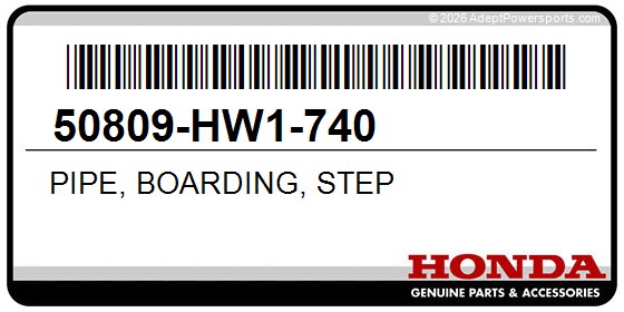 Honda 50809-HW1-740 Pipe, Boarding, Step