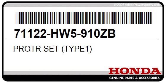 Honda 71122-HW5-910ZB Protr Set (Type1)